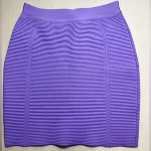 Herve Leger Skirt - Women’s Small Medium Purple - Bodycon